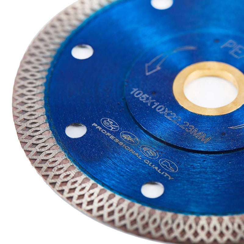 PEAKIT Tile Cutter Blade 4in Porcelain Diamond Saw Blade Ceramic Cutting Disc Wheel for Angle grinder, Reversible Color - Image 5